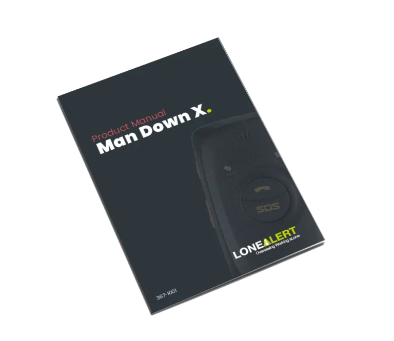 LONEALERT product manual for the Man Down X device